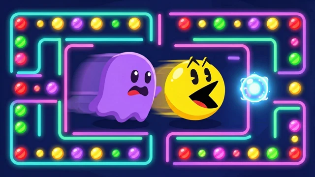 Emoji Hunter — Juego de laberinto arcade gratis al estilo Pac-Man