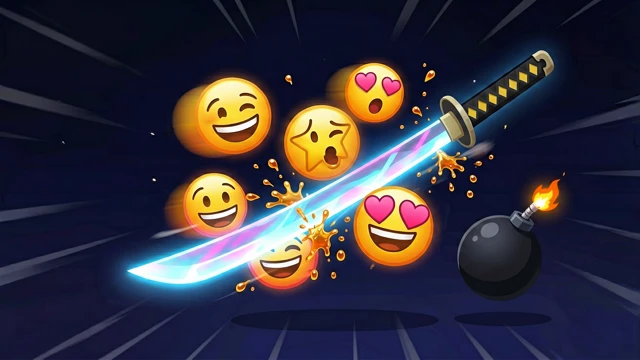 Emoji Ninja — Tranchez votre chemin vers un score élevé
